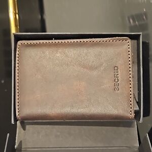 Secrid Mini Wallet Slim RFID Safe Card Protection Vintage Cognac Made in Holland